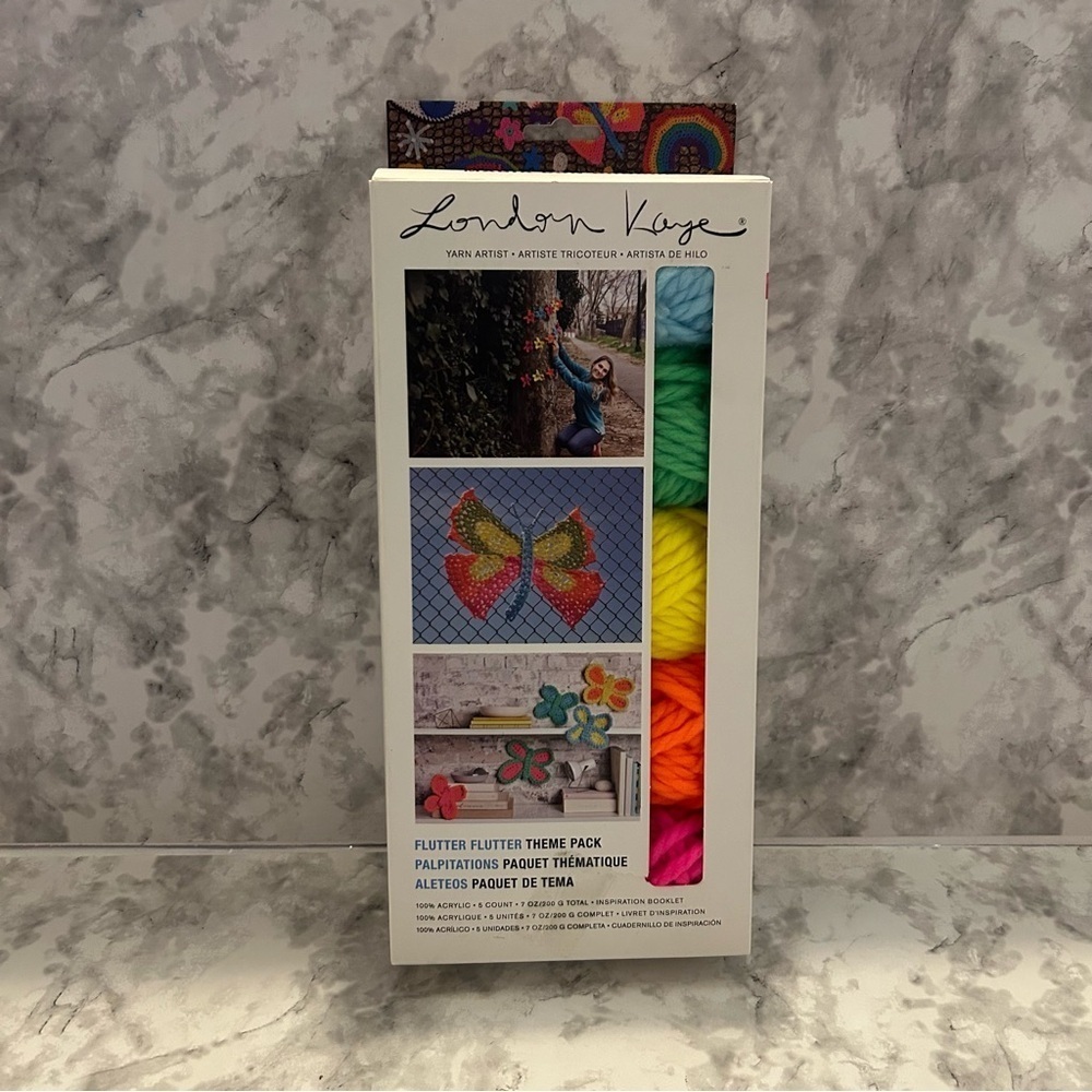 New!! London Kaye Neon Yarn Set Flutter Flutter Butterfly theme